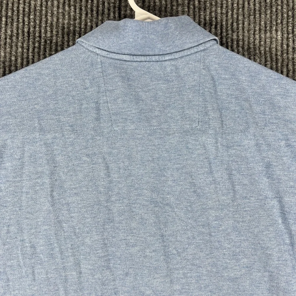 Banana Republic Polo Shirt Mens Medium‎ Blue Short Sleeve Classic Preppy